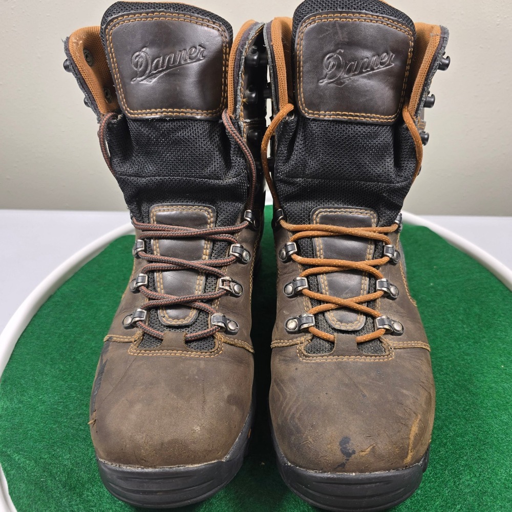 Danner Vicious 8 Gore-Tex Work Boots Mens 10 D Brown Leather 13866 Vibram EH